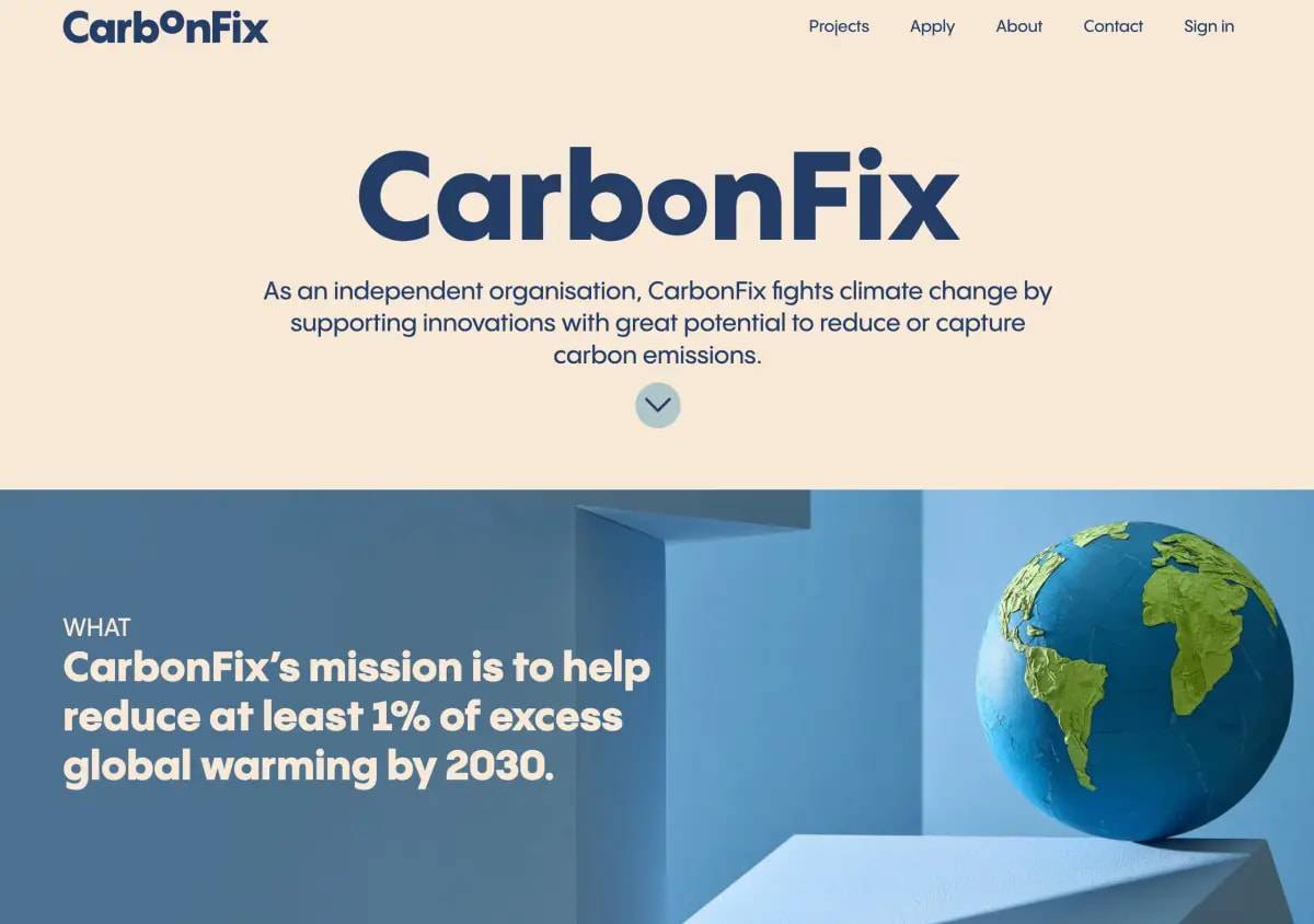 Carbonfix website