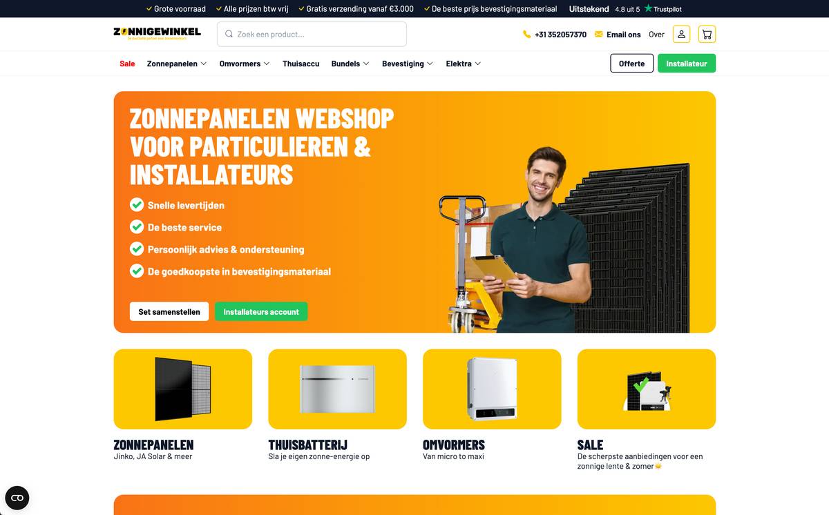 Zonnige Winkel webshop